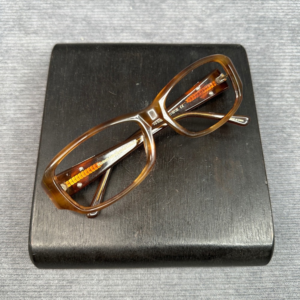 Elizabeth Arden EA 5168-1 Brown Tortoise Rectangular Y2K Eyeglasses Frames 54mm - Picture 8 of 14